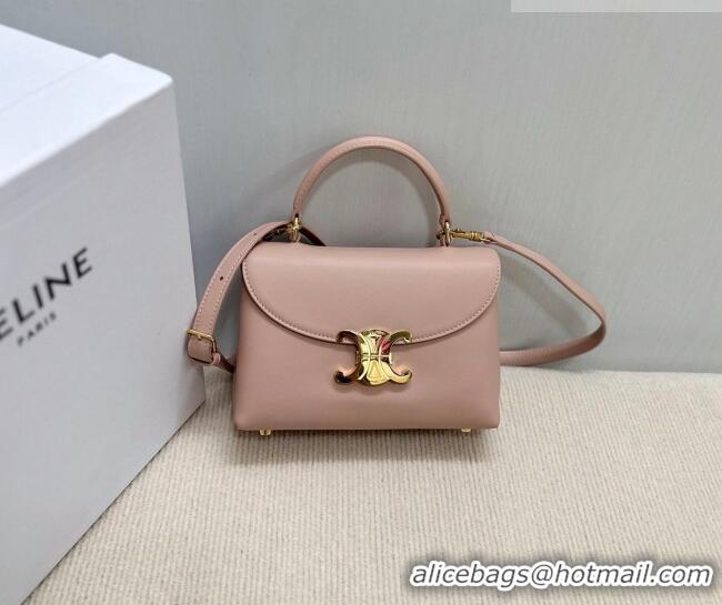Trendy Design Celine Teen Nino Bag in Supple Calfskin Leather Soft 118113 Peach Pink 2026