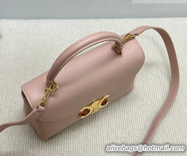 Trendy Design Celine Teen Nino Bag in Supple Calfskin Leather Soft 118113 Peach Pink 2026