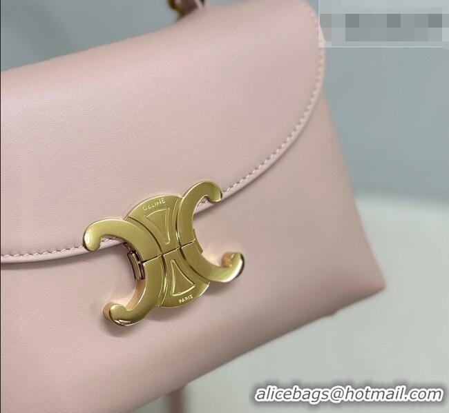Trendy Design Celine Teen Nino Bag in Supple Calfskin Leather Soft 118113 Peach Pink 2026