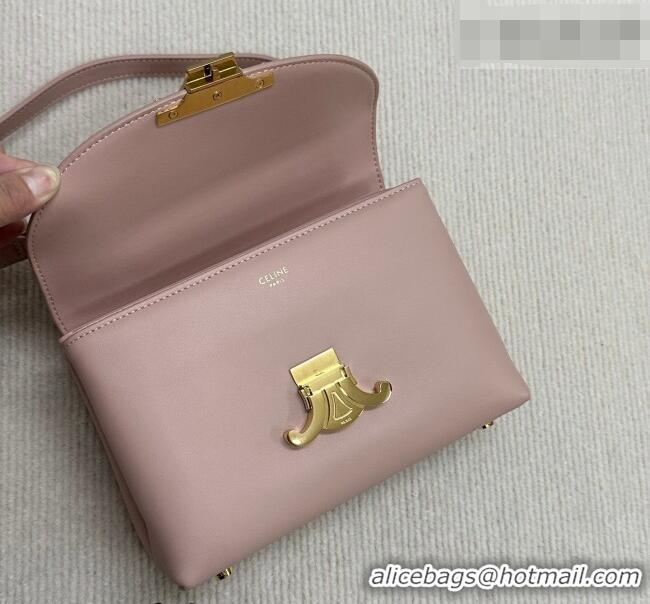 Trendy Design Celine Teen Nino Bag in Supple Calfskin Leather Soft 118113 Peach Pink 2026