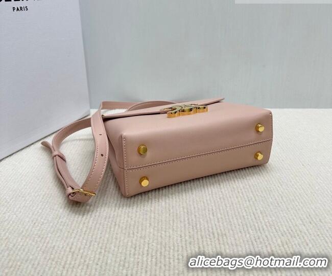 Trendy Design Celine Teen Nino Bag in Supple Calfskin Leather Soft 118113 Peach Pink 2026