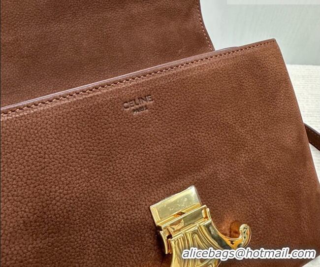 Discount Price Celine Teen Nino Bag in Suede 118113 Chestnut Brown 2026