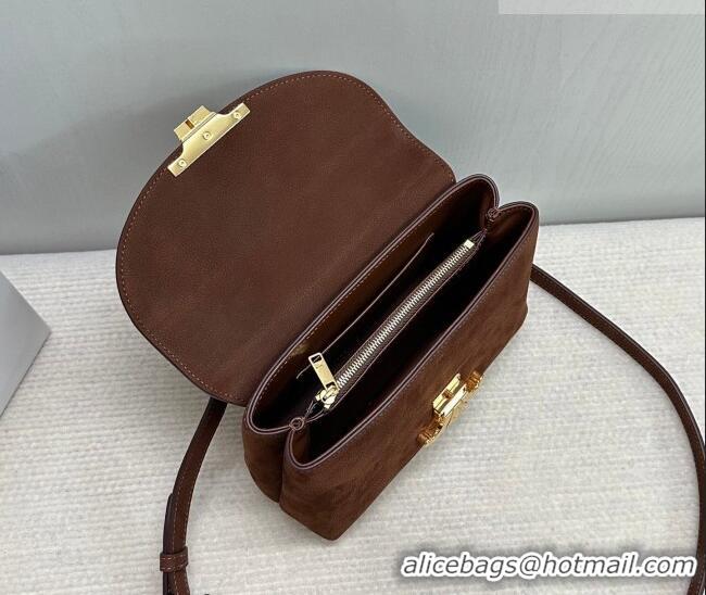 Discount Price Celine Teen Nino Bag in Suede 118113 Chestnut Brown 2026