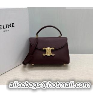 Good Taste Celine Teen Nino Bag in Grained Supple Calfskin 118113 Burgundy 2026