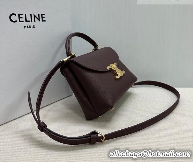 Good Taste Celine Teen Nino Bag in Grained Supple Calfskin 118113 Burgundy 2026