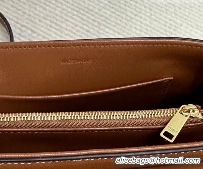 Buy Fashionable Celine Teen Nino Bag in Grained Supple Calfskin 118113 Tan Brown 2026