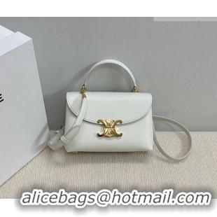 Best Price Celine Teen Nino Bag in Smooth Supple Calfskin 118113 White 2026