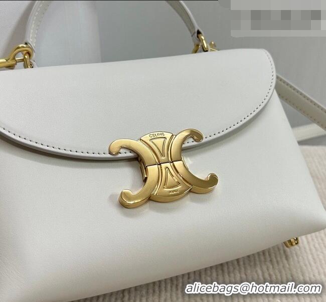 Best Price Celine Teen Nino Bag in Smooth Supple Calfskin 118113 White 2026