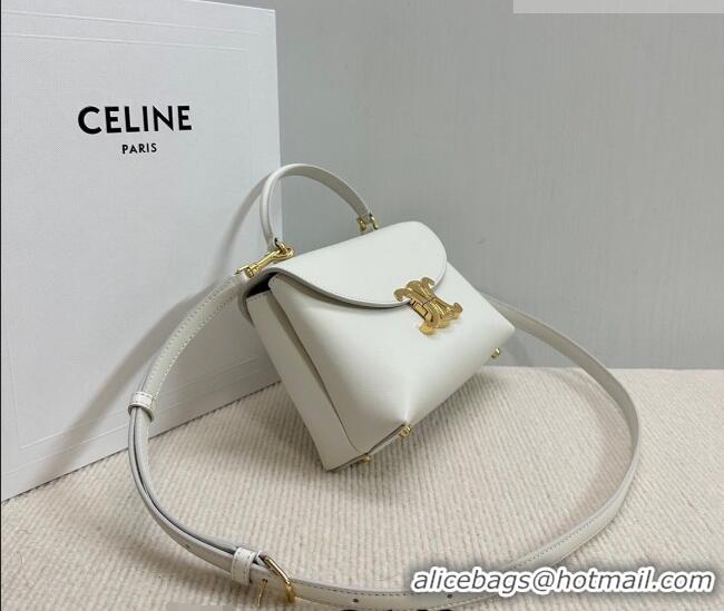 Best Price Celine Teen Nino Bag in Smooth Supple Calfskin 118113 White 2026