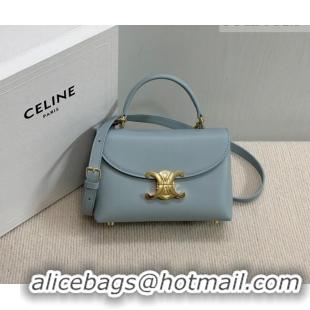 Grade Quality Celine Teen Nino Bag in Smooth Supple Calfskin 118113 Ice Blue 2026