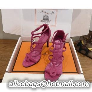 Best Price Hermes Magic 105 Sandal in Suede H091641 Rosy 2026
