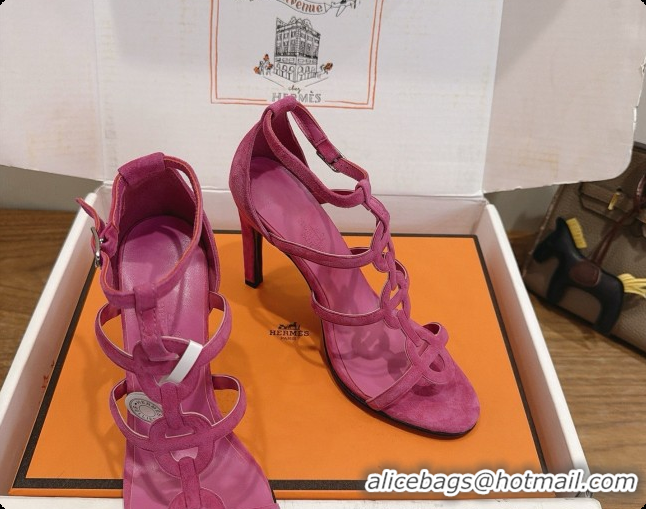 Best Price Hermes Magic 105 Sandal in Suede H091641 Rosy 2026