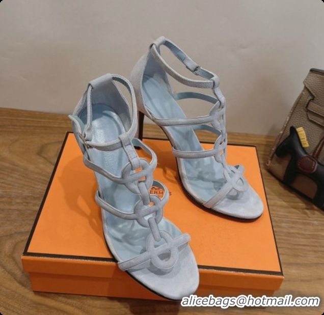 Good Looking Hermes Magic 105 Sandal in Suede H091644 Grey 2026