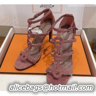 Low Price Hermes Magic 105 Sandal in Suede H091646 Dark Pink 2026
