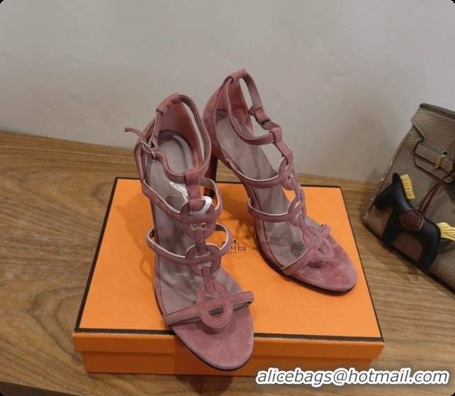 Low Price Hermes Magic 105 Sandal in Suede H091646 Dark Pink 2026