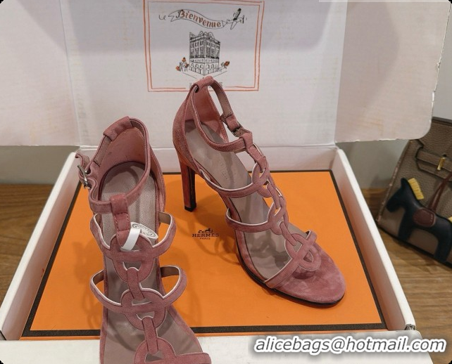 Low Price Hermes Magic 105 Sandal in Suede H091646 Dark Pink 2026