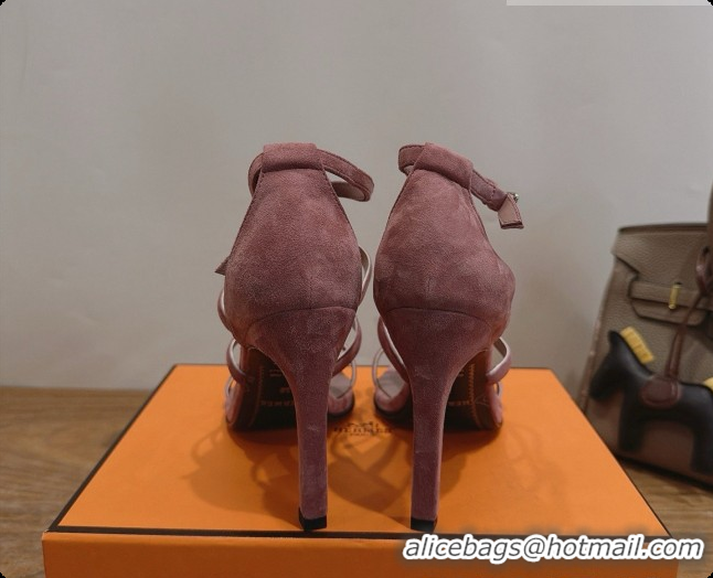 Low Price Hermes Magic 105 Sandal in Suede H091646 Dark Pink 2026