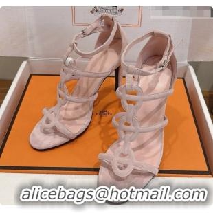 Good Quality Hermes Magic 105 Sandal in Suede H091647 Light Pink 2026