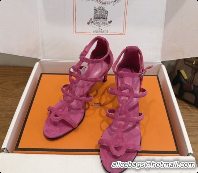 Cheap Discounts Hermes Magic 70 Sandal in Suede H091651 Rosy 2026