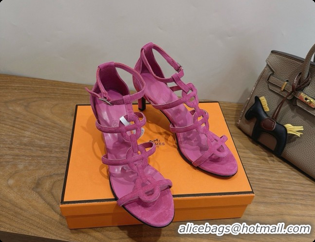 Cheap Discounts Hermes Magic 70 Sandal in Suede H091651 Rosy 2026