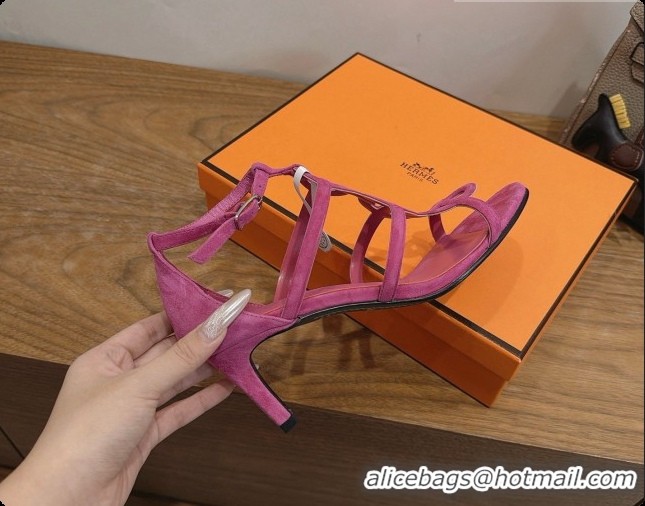 Cheap Discounts Hermes Magic 70 Sandal in Suede H091651 Rosy 2026