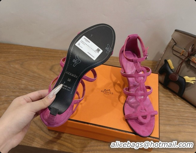 Cheap Discounts Hermes Magic 70 Sandal in Suede H091651 Rosy 2026