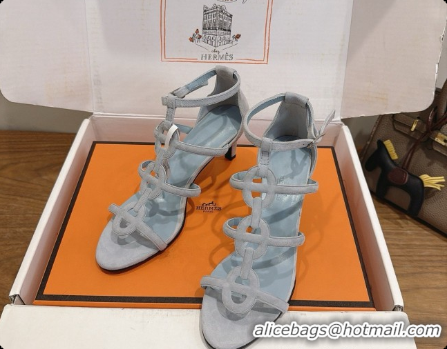 Hot Style Hermes Magic 70 Sandal in Suede H091652 Grey 2026
