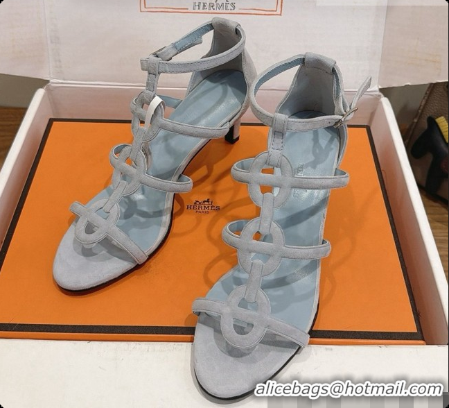 Hot Style Hermes Magic 70 Sandal in Suede H091652 Grey 2026