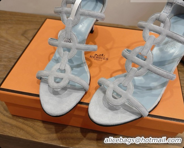 Hot Style Hermes Magic 70 Sandal in Suede H091652 Grey 2026