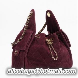 Low Price Chanel 25 Small Handbag In Suede Calfskin AS5293 Burgundy/Gold Spring-Summer 2026