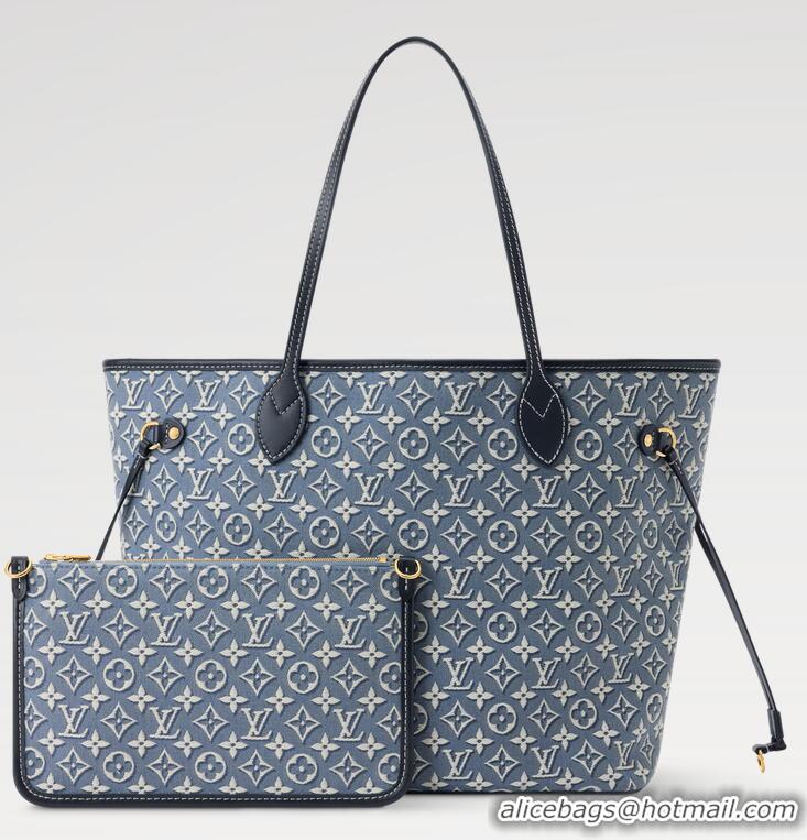 Best Quality Louis Vuitton Monogram Embleme Neverfull MM M2A096 Blue 2026