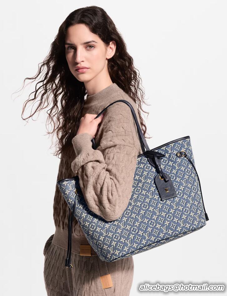 Best Quality Louis Vuitton Monogram Embleme Neverfull MM M2A096 Blue 2026