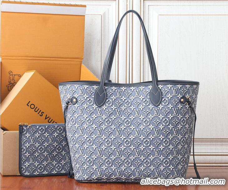 Best Quality Louis Vuitton Monogram Embleme Neverfull MM M2A096 Blue 2026