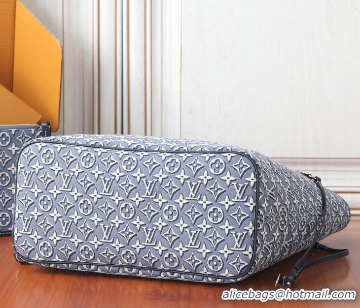 Best Quality Louis Vuitton Monogram Embleme Neverfull MM M2A096 Blue 2026