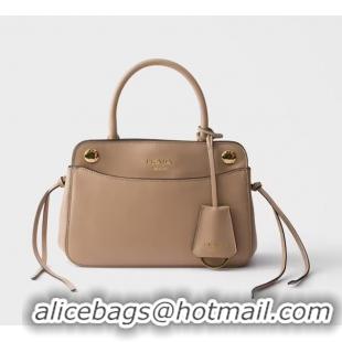 New Fashion Discount Prada Carry Mini Leather Handbag 1BA511 Cameo