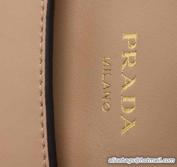 New Fashion Discount Prada Carry Mini Leather Handbag 1BA511 Cameo