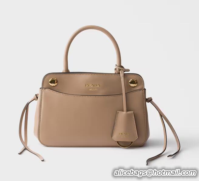 New Fashion Discount Prada Carry Mini Leather Handbag 1BA511 Cameo