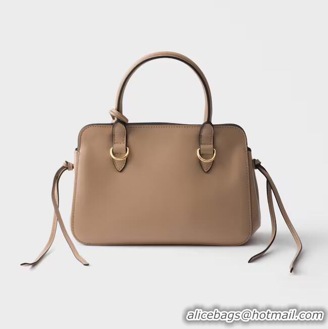 New Fashion Discount Prada Carry Mini Leather Handbag 1BA511 Cameo