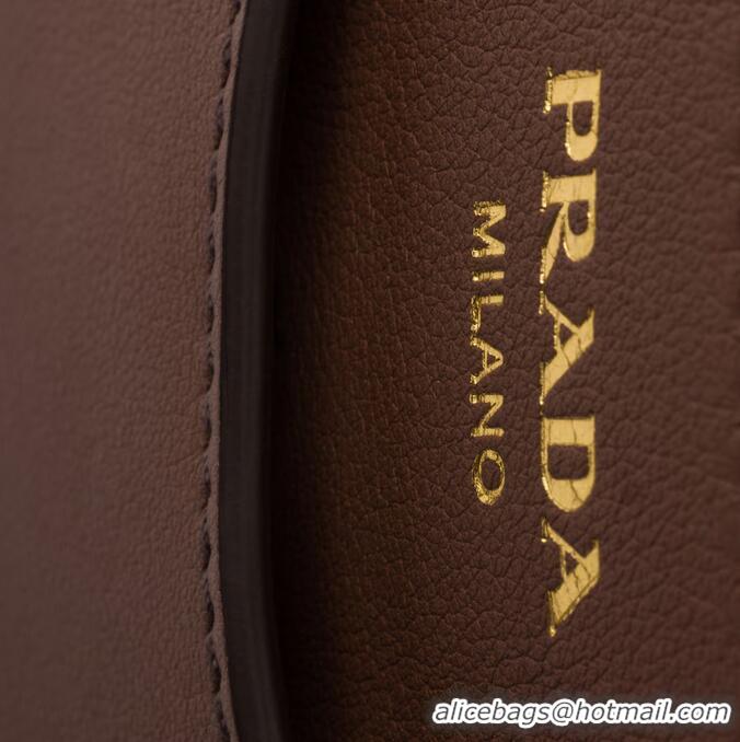 Luxury Cheap Prada Prelude Medium Leather Handbag 1BA507 Palisander 2026