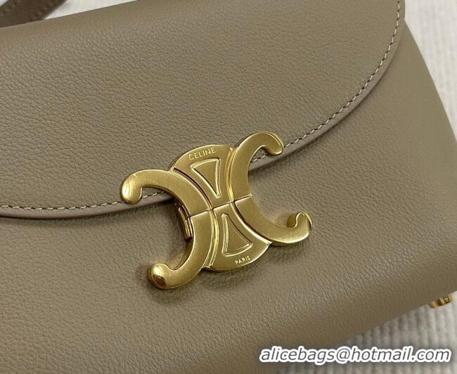 Big Discount Celine Teen Nino Bag in Grained Supple Calfskin 118113 Cappuccino 2026