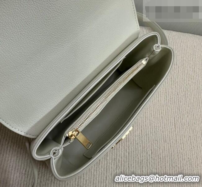 Luxury Discount Celine Teen Nino Bag in Grained Supple Calfskin 118113 White 2026