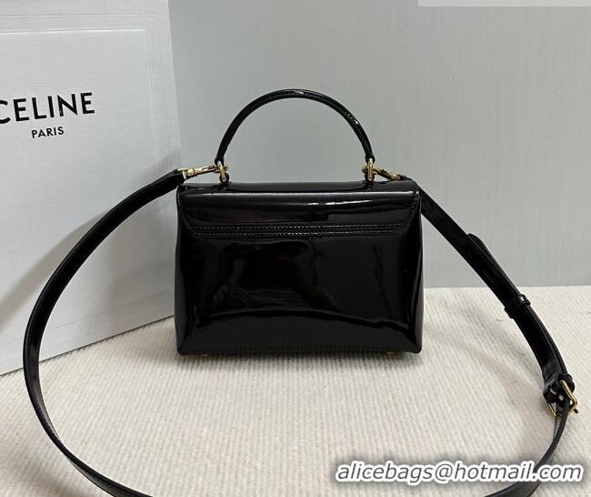 Low Cost Celine Teen Nino Bag in Patent Calfskin 118113 Black 2026