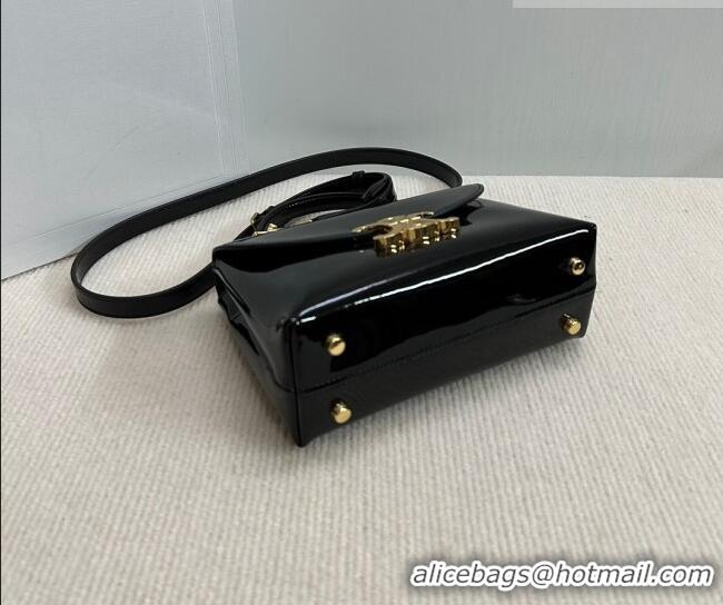 Low Cost Celine Teen Nino Bag in Patent Calfskin 118113 Black 2026
