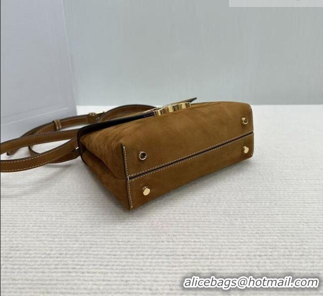 Good Taste Celine Teen Nino Bag in Suede 118113 Camel Brown 2026