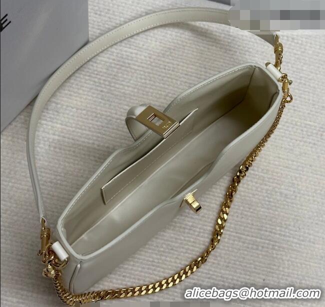 Famous Brand Celine Shoulder Camille16 Soft Bag in Smooth Calfskin 122073 White 2025
