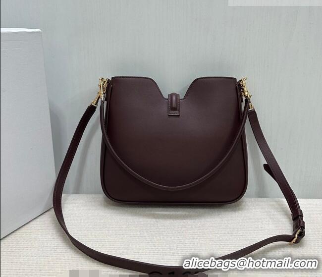 Top Grade Celine Small Camille16 Soft Bag in Smooth Calfskin 120693 Dark Burgundy 2025