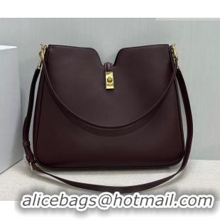 Top Quality Celine Medium Camille16 Soft Bag in Smooth Calfskin 119563 Dark Burgundy 2025