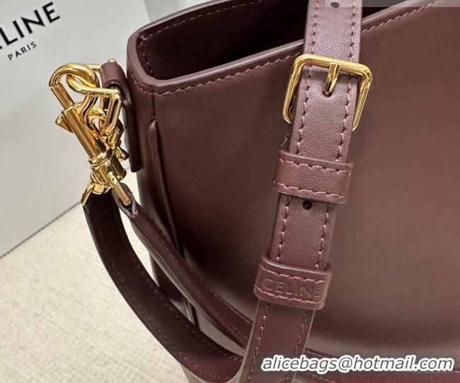 Top Quality Celine Medium Camille16 Soft Bag in Smooth Calfskin 119563 Dark Burgundy 2025