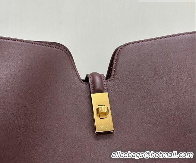 Top Quality Celine Medium Camille16 Soft Bag in Smooth Calfskin 119563 Dark Burgundy 2025