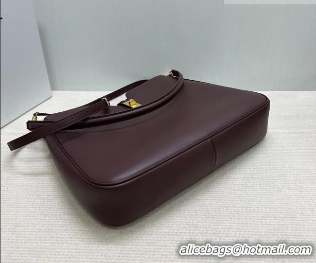 Top Quality Celine Medium Camille16 Soft Bag in Smooth Calfskin 119563 Dark Burgundy 2025